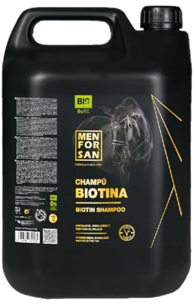 MENFORSAN Biotin Shampoo für Pferde, 5L | Organic - Vegan Friendly Premium Horse Care