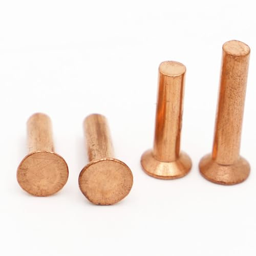 1-50 Stück Kupfer Senkkopf Vollnieten M2.0 M2.5 M3 M4 M5 M6 M8(M5 2pcs,20mm)
