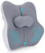 Pavlleen Cojín de Soporte Lumbar Ergonómico, con Esponja Memoria, cojín de Apoyo Lumbar Ajustable, Alivia el Dolor de Espalda y la Postura sentada, para el hogar, la Oficina, el Asiento del Coche