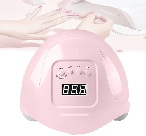 Máquina De Fototerapia Para Uñas,Secador De Uñas Ultravioleta Para Esmalte En Gel,4 Temporizadores,36 Perlas De Lámpara,Detección Inteligente,Compatible Con Todos Los Tipos De Gel,Pink