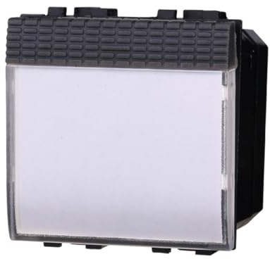 1 MODULO PULSANTE PORTANOME, NERO, COMPATIBILE CON BTICINO LIVING, PULSANTE A 2 MODULI, CAMPANELLO, INGRESSO, MODULI E FRUTTI 100% COMPATIBILI, MATERIALI DI ALTA QUALITA'