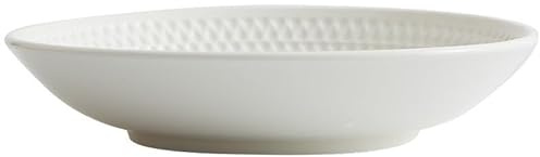 GUHPZA Platos para La Cena, Plato Blanco, Plato para El Hogar, Plato Hondo De Cerámica, Plato para Sopa, Plato De Cena De Estilo Japonés, Vajilla Occidental, Plato Par,B-One Size