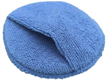 Opdestn Spugne Applicatrici per Rifinitura, Spugne per Ceratura Auto, Spugna Lucidatrice A Tasca In Fibra Fine Da 13 Cm Per Metallo Cura Pneumatici Cura Pelle Interni Moto Garage E Correzione Della