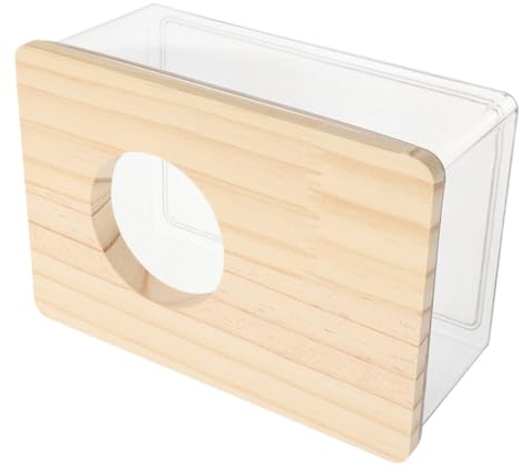 Gatuida Transparentes Hamsterbadewanne Für Kleine Haustiere Rechteckige Sandbadebox Mit Geschlossener Konstruktion Für Hamster Und Rennmäuse Leicht Zu Transportieren Verstauen