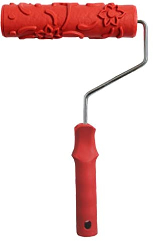 ZGUZMCMK Empaistic Malerrolle Strukturwalze Musterwalze dekorationsrolle Gummiwalze Aus Metall Und Gummi für Heimwerkerarbeiten gestaltung R, # 10