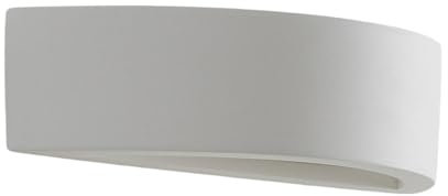 Wall Light 'Konstantin' dimmable (Modern) in White Made of Plaster/Clay for e.g. Living Room & Dining Room (1 Light Source, E14) from Lindby | Wall Lighting, Wall lamp