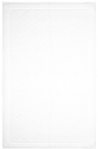 Betz Badvorleger Badematte Badteppich Duschvorleger Frottee Größe 50 x 90 cm 100% Baumwolle Exclusiv 1150g/m² Farbe weiß