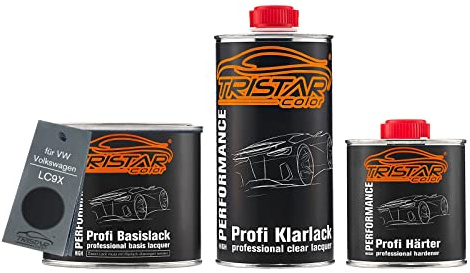 TRISTARcolor Billack burkar för VW/Volkswagen LC9X Deep Black Perl 1,25L
