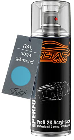 TRISTARcolor RAL 5024 Pastellblau glänzend 2K-Acryl-Lack Spraydose | Sprühdose 400 ml, schnelltrocknend