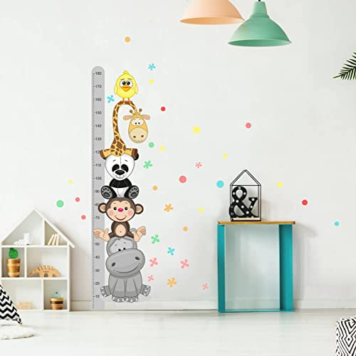 INSPIO Wandtattoo Kinderzimmer Junge Mädchen Messlatte Wandaufkleber Tiere Kinder Wandsticker Aufkleber Dekoration