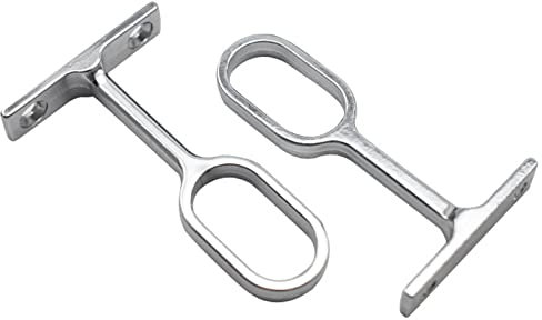 Barra Centrale Ovale dell'Appendiabiti,Scaffale della Barra del Gabinetto,Supporto Ovale del Tubo del Gabinetto,Usato per il Guardaroba,Camera da Letto,Bagno 2 Pezzi Tokaneit