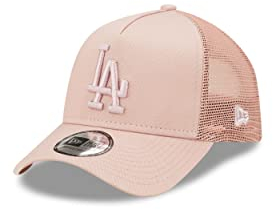 New Era Team Logo Los Angeles Dodgers MLB Baseball Rosa 9Forty A-Frame Adjustable Trucker Cap - Child
