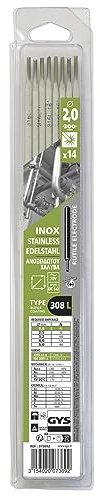 GYS, Métal d'Apport MMA, 14 Baguettes/Électrodes de Soudage Enrobées Rutilo-Basique E308L Ø 2,0 mm x 300 mm, Blister, Pour Soudage Inox Toutes Positions sauf Descendante