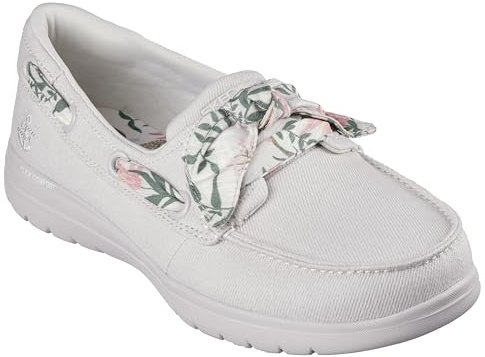 Skechers Dam Flex för resor båtsko, Naturlig, 38 EU