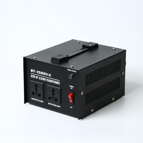 Power transformer, 220V to 110V step-up transformer, 110v to 220v voltage converter, ready to use, multiple protection mechanisms, 500w,1500w