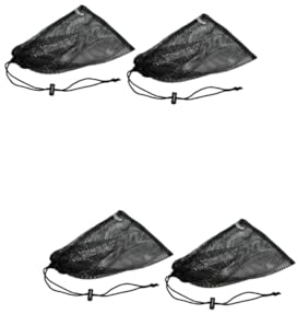 YARNOW 4 Stück Aufbewahrungstasche Tennis Aufbewahrungstasche für Kleidung Tasche mit Kordelzug Wäschesäcke wäscheklammerbeutel Sportbedarf Kleinigkeiten Netzbeutel Golf