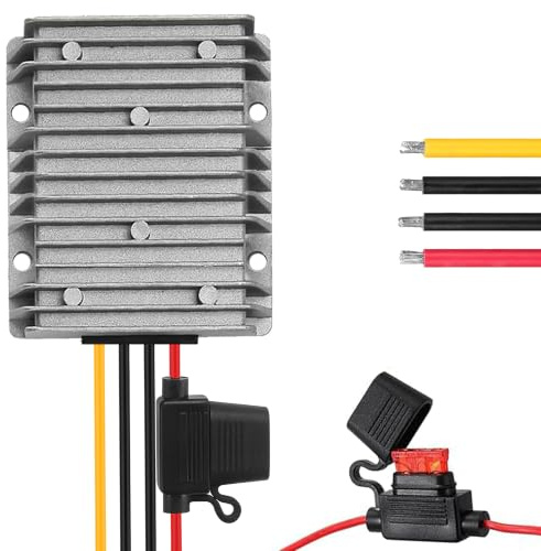 DC 40A 480W 24V to 12V Step Down Converter 12v Buck Converter DC Transformer with Fuse Reducer Power Supply for Vehicle etc