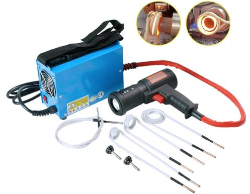 ylpddmm Magnetic Induction Heater Kit 1500W For Automotive Flameless Heat Induction Heat,to Safely Remove Nuts, Bolts, Bearings,blue-110V