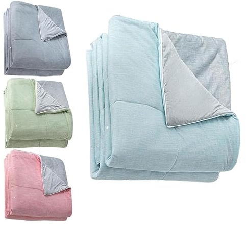 Awoyep Cooling Sleep Kühldecke, Leichte Sommerdecke Kühlende Decke 150x200cm, Sommer Kühlung Bettdecke Kühldecke Bett, Blanket zum Schlafen Kältedecke für Menschen Bett
