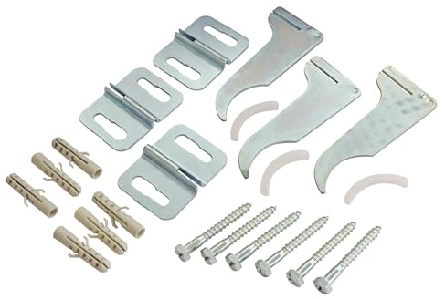 SOMATHERM FOR YOU, 601520302, Befestigungen Aluminiumheizkörper Set von 3 Befestigungen für Aluminiumheizkörper - Bestehend aus 3 Befestigungen, 6 Schrauben (6x50), 6 Dübel (8x40)