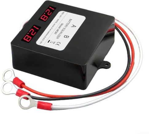 Hasaller Équilibreurs de batterie 24 V 48 V avec affichage LED - Équilibreurs de tension pour batteries de série - Équilibrage de charge et de décharge - Entretien avec protection contre l'inversion