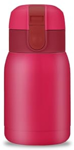Boziee Mini bouteille isotherme en acier inoxydable 200 ml/360 ml - Avec bouchon Lock - Mini bouteilles d'eau sous vide pour le sport, les voyages, l'école, l'extérieur - Sans BPA (Rose Rouge 200ML)