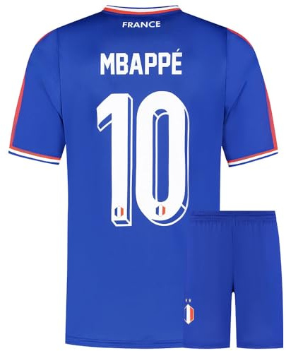 Frankreich Fußball Trikot Set Mbappe Heim - Kinder und Erwachsene - Jungen - Sportsachen - Geschenk - Sport t Shirt - Sportbekleidung - Größe M