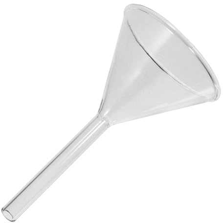 ROMISBABA Embudo de Vidrio Triángulo para Químico Resistente Altas Temperaturas Herramienta Reutilizable para Alimentación y Decantación