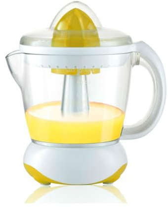 Spremiagrumi elettrico, piccolo spremiagrumi automatico portatile spremiagrumi estrattore separato per domestica bianco