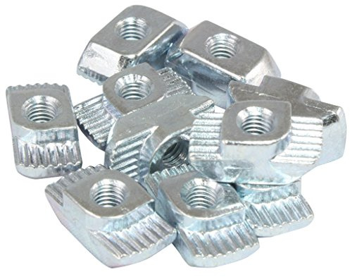 100x Hammermutter Nut 10 - Typ B - M5 Steg 3,0 mm, Stahl verzinkt
