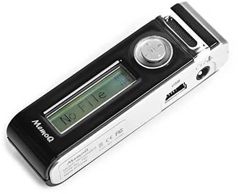 Esonic MemoQ MR-740 – universelles Digitaldiktiergerät/Minidigitaldiktiergerät/Mikrofon mit Empfindlichkeitsregulierung/Eingebautre Flashspeicher 4GB / Aufnahmegerät