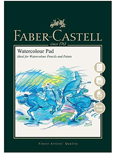 Faber-Castell Art & Graphic spiralbindning akvarellblock, A3 300 g/m² block med 10 ark