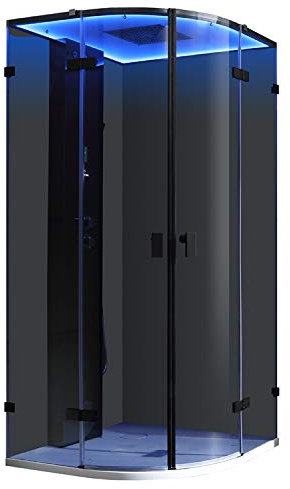 AWT AQART WATER TECHNOLOGY Dampfdusche LD110F15 schwarz/90x90