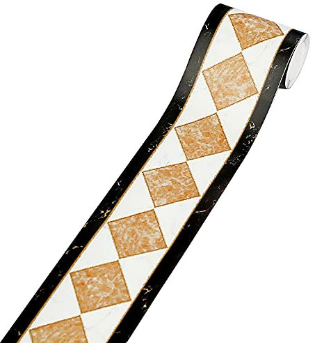 ANCLLO 2 Rotoli di Carta da Parati Bordo Autoadesivo Decor per Soggiorno Cucina Bagno 10x500cm #4