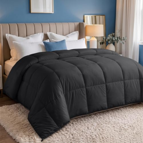 Utopia Bedding Sommerdecke 200 x 200 cm, Bettdecke Ohne Bezug, Grau | Leichte Steppdecke mit weicher 200 g/m²-Füllung, atmungsaktiv und waschbar, dünne Schlafdecke für Sommer, OEKO-TEX