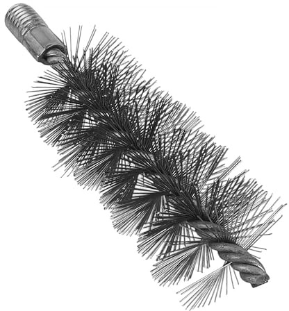Kesselbürste Besen 40 mm Heizkesselbürste Ofenbürste Rohrbürsten Schornsteinbesen Kaminbesen Zugbesen ist aus Stahldrahtborsten Schornsteinreinigungsbürste aus Stahl für Rußentfernung