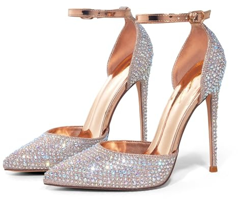Elisabet Tang 4 Inch Stiletto with Ankle Strap D'Orsay Pumps