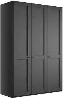 WIEMANN Drehtürenschrank Landhausstil Kleiderschrank 150cm breit, Graphit Dekor, Höhe 216cm, Marlow