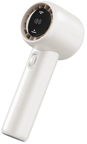 Begchy Ventilateur portatif, ventilateur, 100 vitesses de vent, réglable, turbo portable à grande vitesse, rechargeable via USB, blanc