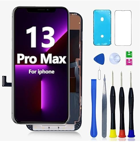 Allfixparts Écran tactile 3D de remplacement pour iPhone 13 Pro Max de 6,7 pouces avec adhésif étanche
