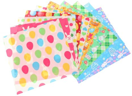 Operitacx 2 Sätze DIY Tuch Osterhandwerk Heimwerken Patchwork Nähen Osterdeko Osteraktivitäten Für Festival-DIY-bastelstoff Colorful Baumwolle 10 Stück * 2