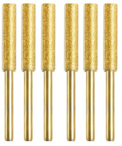 6pcs/18pcs Diamonds Grinding Head Diamonds Chainsaw Sharpener for Chainsaw Chain Sharpening High Efficiency Precise Tool