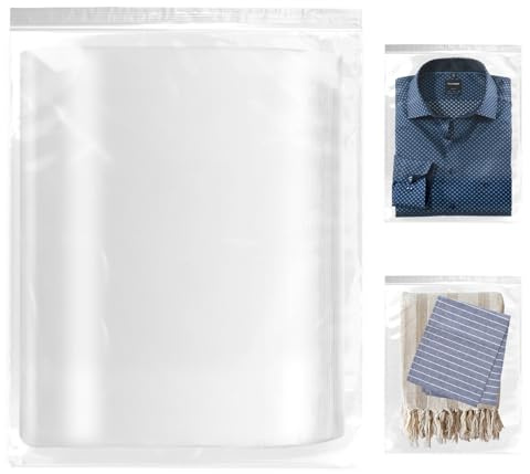 30 Pièces Sac Plastique Zip 30x40 cm, Sachets Plastique Transparents Refermables, Sachet Transparent, Sachets Plastiques Refermables, Sachet Zip Transparent, pour Vêtements, Collations