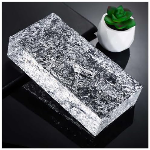 Ladrillos de Vidrio Transparente rectangulares, Ladrillos de Vidrio Macizo, Bloques de Vidrio con Aislamiento acústico y térmico for el hogar, la Oficina y proyectos de Bricolaje.