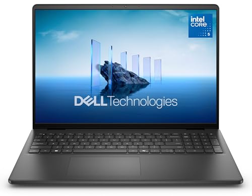 Dell 16 Laptop DC16250 – 16 FHD+ 16:10 (1920x1200), Intel Core 5 Series 1, Grafica Intel UHD, 16GB RAM DDR5, 512GB SSD, Win 11 Home, Tastiera Retroilluminata QWERTY, Lettore Impronte Nero Carbonio
