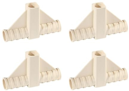 MERIGLARE 4 Stück Zeltstangenverbinder Pflanzenzelt Verbinder Zeltrohr Steckverbindungen Ersatzteile Aus Langlebigem PP für Praktische Anwendungen für Camping, 10.1 cm X 6.1 cm
