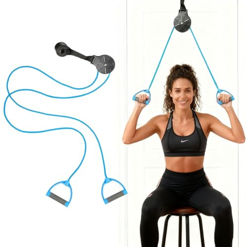 flintronic Polea Hombro, Cuerda Poleas Gimnasio para Casa, Entrenamiento de Eslingas Domésticas, Cuerda para Gimnasio Polea Isocinetica, para Ejercicio y Prevención de Lesiones