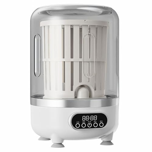 Lavatrice portatile a doppia camera, sterilizzazione UV 3L e centrifuga asciutta, mini detergente ricaricabile per viaggi e casa