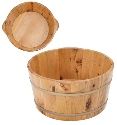 Bain de pieds en bois, seau de bain de pieds, relaxation, bien-être à la maison, massage, repose-pieds en bois pour la circulation sanguine, la beauté, convient pour adultes, spa, utilisation pédicure