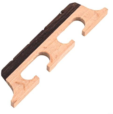 Cushteg Puente de madera para banjos de 4, 5, 6 cuerdas, fabricado con arce y ébano, sillín precortado para transmisión de tono claro y rendimiento estable (4 cuerdas)